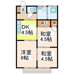 渡辺アパートの物件間取画像